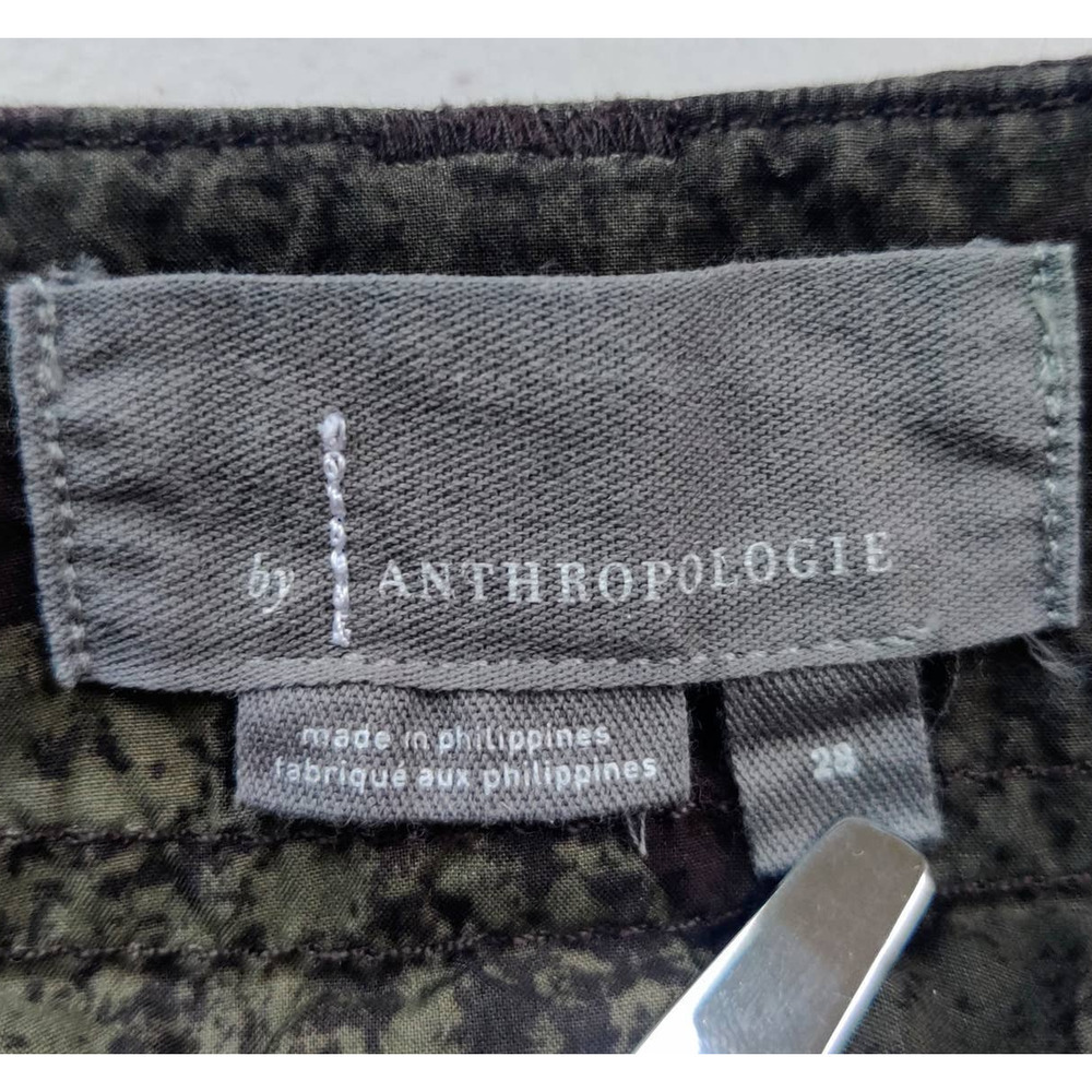 ANTHROPOLOGIE Ripley Utility Moss Green Camouflage Cropped Pants size 28 - Picture 6 of 12